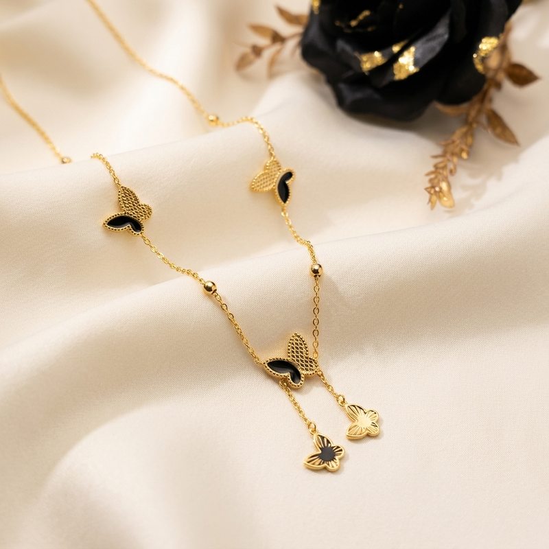Butterfly Tassel Necklace